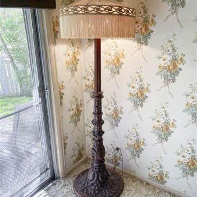 Ornate Carved Wood Floor Lamp.jpg