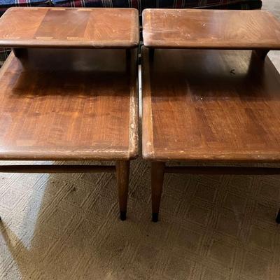 Vintage Two-Tiered Lane End Tables