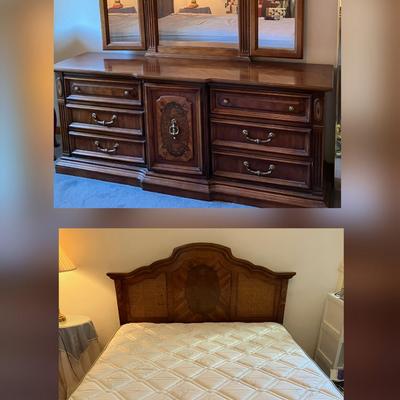 Stanley Furniture Bedroom Dresser and Full-Size Bed