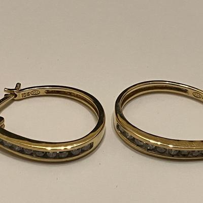 10K Diamond Earrings 