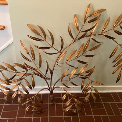 Vintage Gilt Metal Wall Sculpture