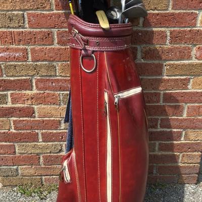 Men's Right-Handed Golf Clubs and Golf Bag