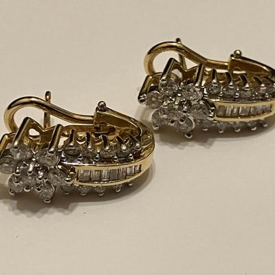 14K Diamond Earrings