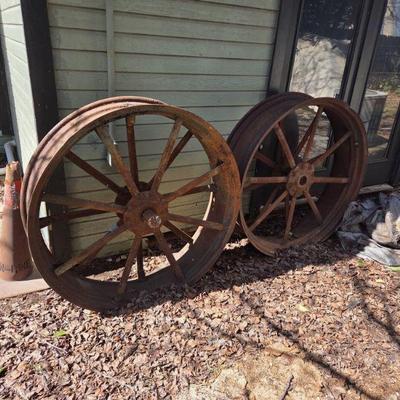Antique Wagon Wheels