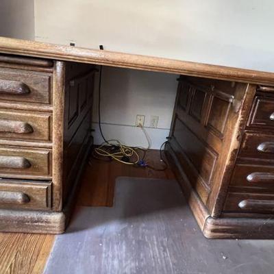 Solid Wood Executive Desk