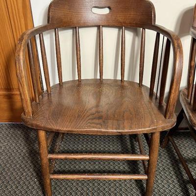 Oak Barrel Chairs (Set of 6)