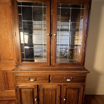 Vintage Armoire w/Beveled Glass
