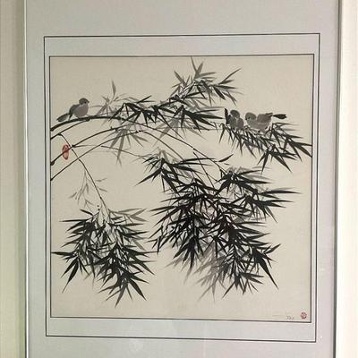 Signed lucy liu ink on paper