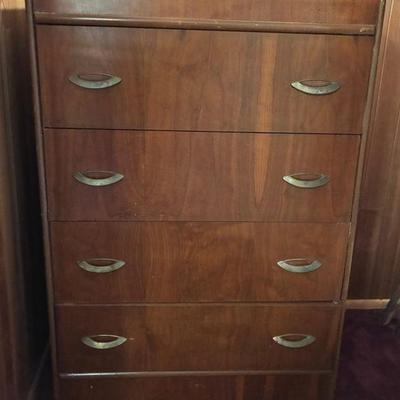 Waterfall front dresser