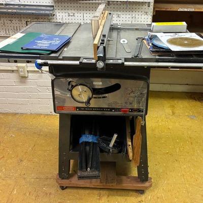 Sears craftsman 10in bench saw