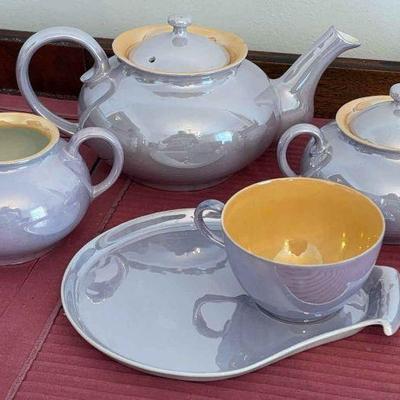 Ldb co. bavarian lusterware dessert set