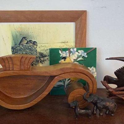 Lucy liu artwork carved seahorse dish and more