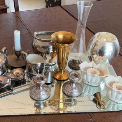 Vases candle holders, snuffers & more