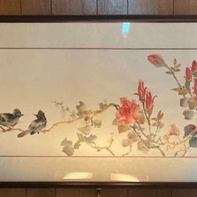 Lucy liu signed original ink painting