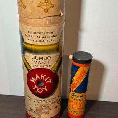 Vintage matchbox booklet magnetic pick up sticks, and make it toys
