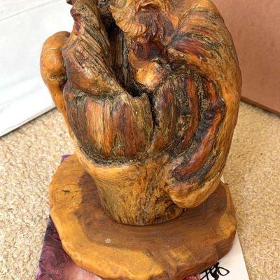 Wood carving attributed to lin xue shan