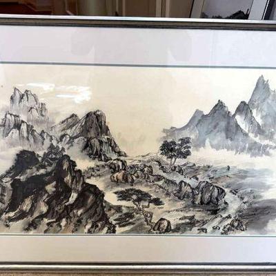 Chinese landscape painting by steve erickson