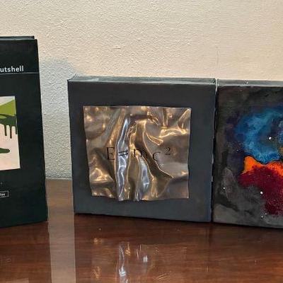 Einstein inspired encaustic art and book