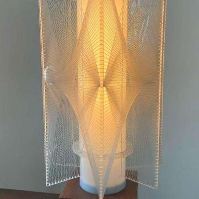 Acrylic nylon sculpture lamp, 1960s 70s