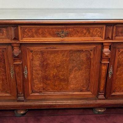 Burl wood buffet