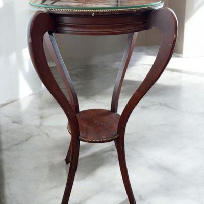 Vintage art nouveau mahogany two tier jardinie re
