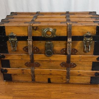 Antique Wood Trunk