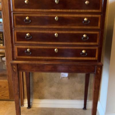Four Drawer Silver Chest