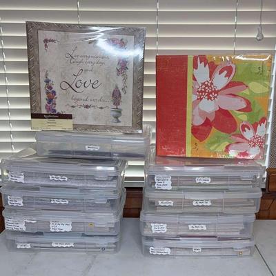Crafting Paper And Albums w/ Bins