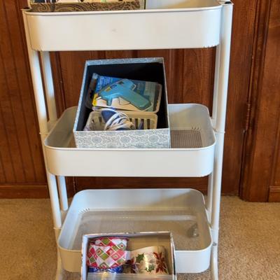 Three Tier Storage Bin And Crafting Supplies - 2nd Floor