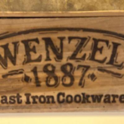 Wenzel 1887 Wood Cookware Box
