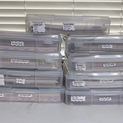 Themed Crafting Paper with Storage Bins