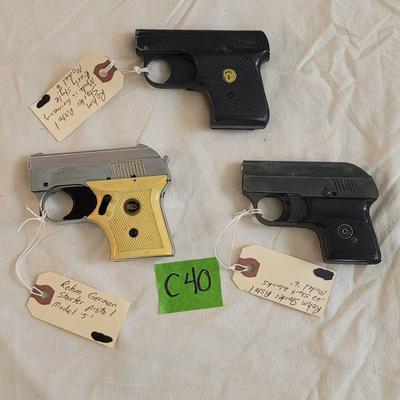Three Starter Pistols