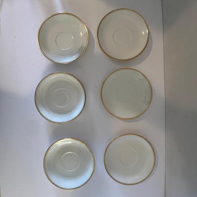 6 Limoges Saucers 5.5" Haviland Limoges