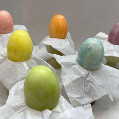 6 decorative Onyx/Marble Eggs Lot 7

