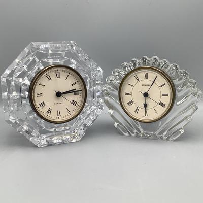 Waterford And Staiger Crystal Clocks 