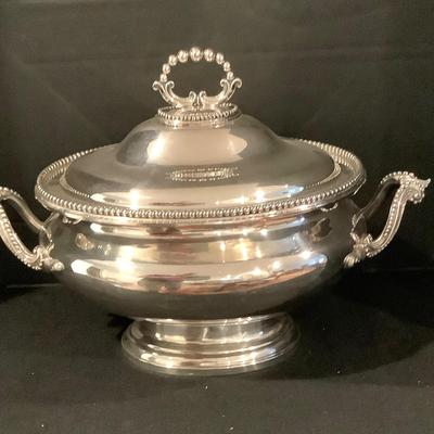 Silver Plated Soup Tureen 