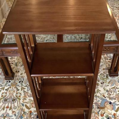 Folding Three Shelf Book Case