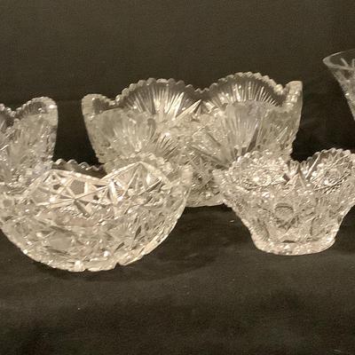Set Of Seven Crystal Bowls 