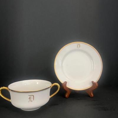 Monogrammed Tea Cups And Saucers 