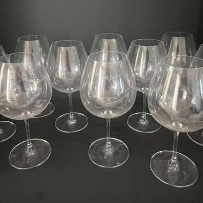 Set Of 10 J.P. Red Wine Glasses