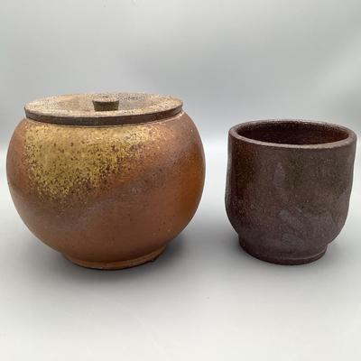 Handcrafted Ceramic Jar And Cup