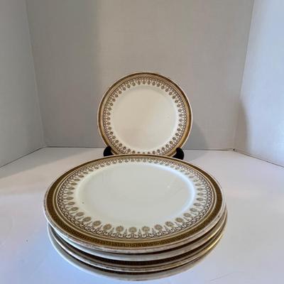 See Of 5 Royal Cauldon Gilman Collamore  Salad Plates