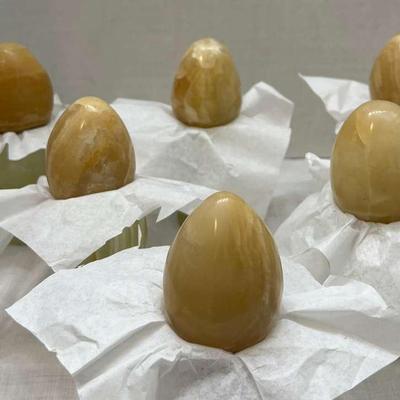 6 decorative Onyx/Marble Eggs Lot 9
