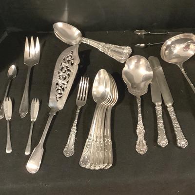 29 Piece Mixed Set Of Silver Plated Flatwear