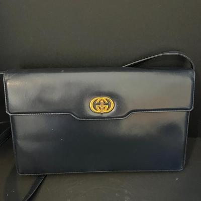 Gucci Navy Blue Purse Authenticated