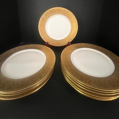Set Of 10 Barvaria Dinner Plates 