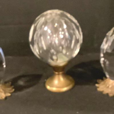 Set Of Three French Newel Post Caps