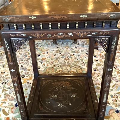 Vintage Two Tier Chinese Table