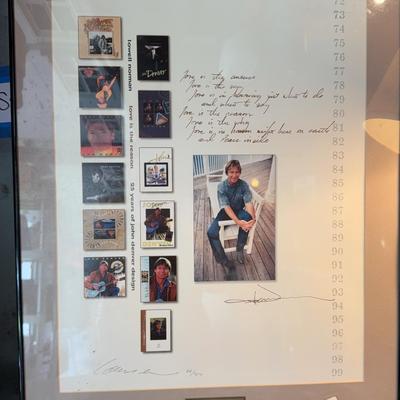 John Denver Poster framed