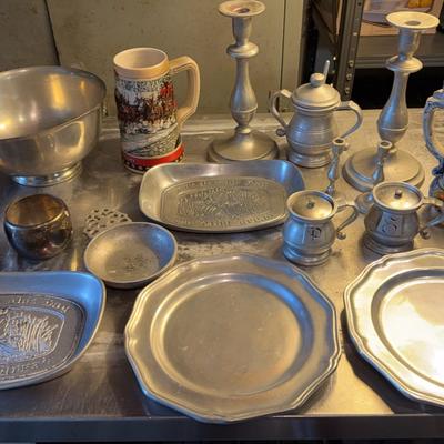 Pewter, Steins & Silverplate